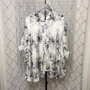 Jess Lea “Look My Way” Oversized Floral Top – XL | New W/O Tags